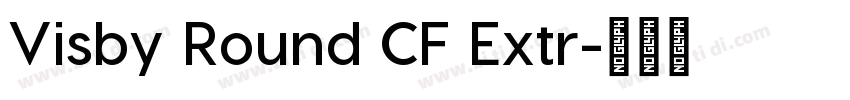 Visby Round CF Extr字体转换